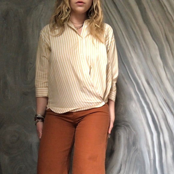 Steven Alan Tops - STEVEN ALAN side buttoned button down 3/4 slv